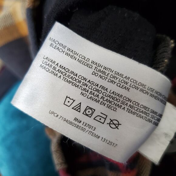 Orvis Big Bear Plaid Flannel Shirt Mens Size Medium Heavyweight Double Brushed - Picture 12 of 12